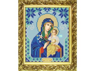 Рисунок на ткани «Богородица Неувядаемый цвет»