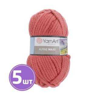Пряжа YarnArt Alpine Maxi (672), темный коралл, 5 шт. по 250 г Пряжа YarnArt Alpine Maxi (672), темный коралл, 5 шт. по 250 г