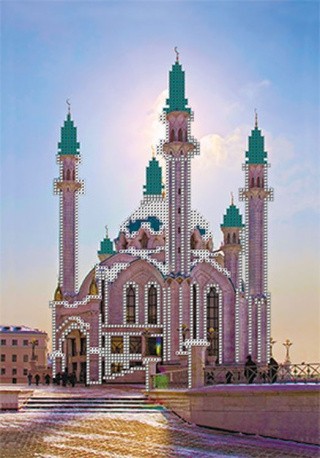 Рисунок на ткани «Мечеть Кул-Шариф»