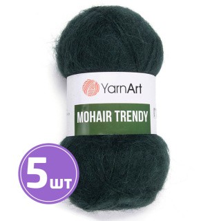 Пряжа YarnArt Mohair trendy (Мохер тренди) (108), темно-зеленый, 5 шт. по 100 г