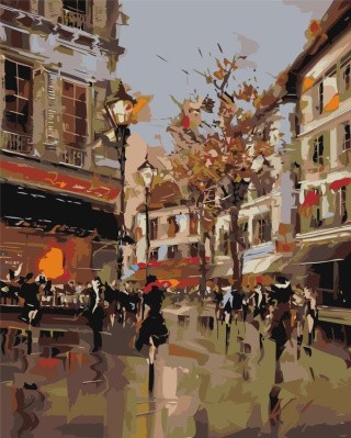Картина по номерам «Парижские улочки»