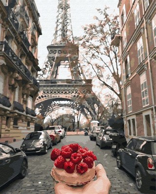 Картина по номерам «Малиновый завтрак в Париже»