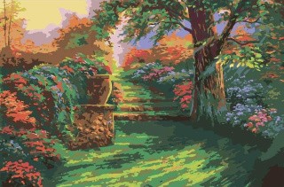 Картина по номерам «Летний сад»