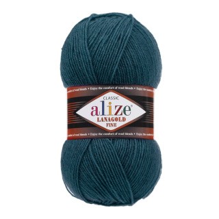 Пряжа ALIZE LanaGold Fine (Ализе Лана голд файн) (294), шторм, 5 шт. по 100 г Пряжа ALIZE LanaGold Fine (Ализе Лана голд файн) (294), шторм, 5 шт. по 100 г