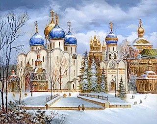 Алмазная вышивка «Троице-Сергиева Лавра» Алмазная вышивка «Троице-Сергиева Лавра»