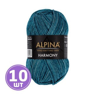 Пряжа Alpina HARMONY (05), темно-бирюзовый, 10 шт. по 50 г