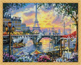 Алмазная вышивка «Париж на закате» Алмазная вышивка «Париж на закате»