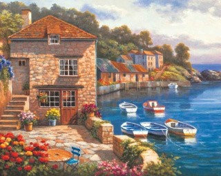 Картина по номерам «Набережная» Картина по номерам «Набережная»