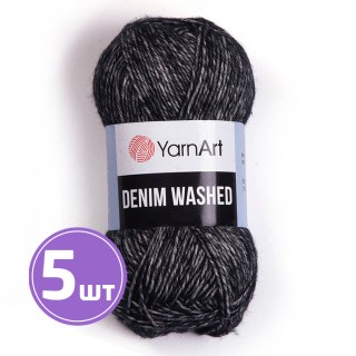 Пряжа YarnArt Denim Washed2 (Деним вошд 2) (923), меланж черно-белый, 5 шт. по 50 г Пряжа YarnArt Denim Washed2 (Деним вошд 2) (923), меланж черно-белый, 5 шт. по 50 г