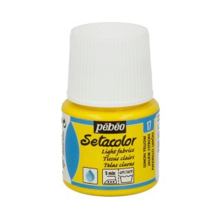 Краска для светлых тканей Setacolor, цвет: лимонный, 45 мл