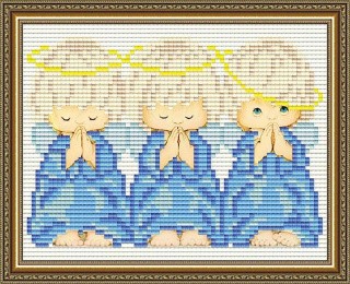 Алмазная вышивка «Три ангелочка» Алмазная вышивка «Три ангелочка»