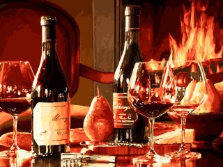 Картина по номерам «Вечер у камина» Картина по номерам «Вечер у камина»