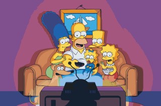 Картина по номерам «Simpsons Симпсоны: Семья на диване»