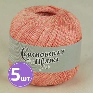 Пряжа Семеновская Mone (15586), шампанское-коралл 5 шт. по 100 г