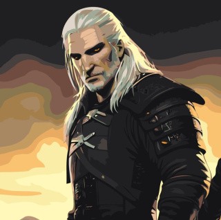 Картина по номерам «Геральт» Картина по номерам «Геральт»