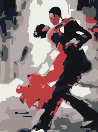 Картина по номерам «Парный танец» Картина по номерам «Парный танец»