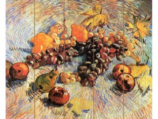 Картина по номерам по дереву Paintboy «Натюрморт с яблоками и виноградом» Ван Гога