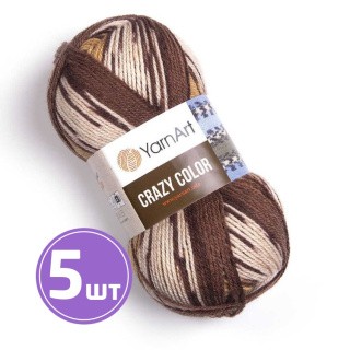 Пряжа YarnArt Crazy Color (138), мультиколор, 5 шт. по 100 г Пряжа YarnArt Crazy Color (138), мультиколор, 5 шт. по 100 г