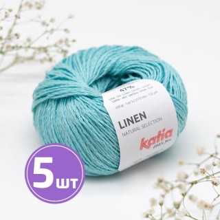 Пряжа Katia Linen (27), вода, 5 шт. по 50 г Пряжа Katia Linen (27), вода, 5 шт. по 50 г