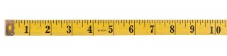 Сантиметр ПВХ 150 см, 2 см, желтый, Gamma
