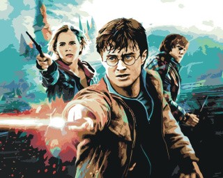 Картина по номерам «Гарри Поттер, Рон и Гермиона»