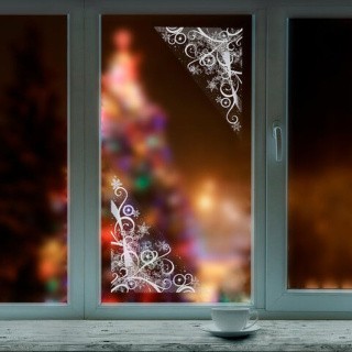 Украшение для окон и стекла «Зимние узоры 3»