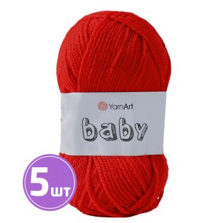 Пряжа YarnArt Baby (Ярнарт Беби) (576), темно-красный, 5 шт. по 50 г Пряжа YarnArt Baby (Ярнарт Беби) (576), темно-красный, 5 шт. по 50 г
