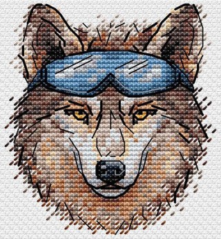 Набор для вышивания «Брутальный волк»