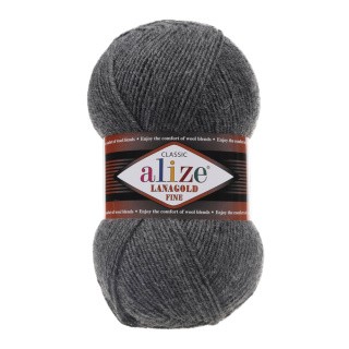 Пряжа ALIZE LanaGold Fine (Ализе Лана голд файн) (182), маренго, 5 шт. по 100 г Пряжа ALIZE LanaGold Fine (Ализе Лана голд файн) (182), маренго, 5 шт. по 100 г