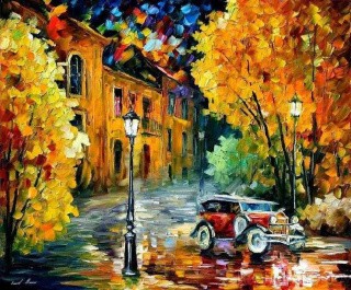 Алмазная вышивка «Осенняя улочка» Алмазная вышивка «Осенняя улочка»