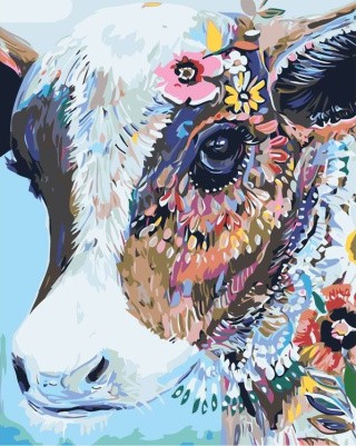 Картина по номерам «Бурёнка» Картина по номерам «Бурёнка»