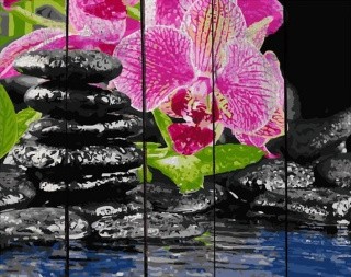 Картина по номерам по дереву RADUGA «Розовая орхидея»