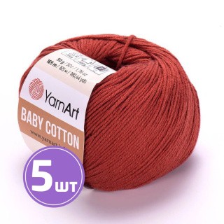 Пряжа YarnArt Baby cotton (429), терракот, 5 шт. по 50 г Пряжа YarnArt Baby cotton (429), терракот, 5 шт. по 50 г