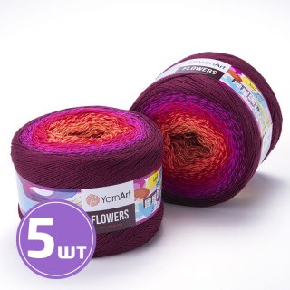 Пряжа YarnArt Flowers (310), мультиколор, 5 шт. по 200 г Пряжа YarnArt Flowers (310), мультиколор, 5 шт. по 200 г
