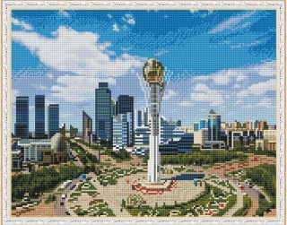 Алмазная вышивка «Нур-султан» Алмазная вышивка «Нур-султан»