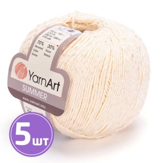 Пряжа YarnArt Summer (06), кремовый, 5 шт. по 100 г Пряжа YarnArt Summer (06), кремовый, 5 шт. по 100 г
