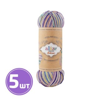 Пряжа ALIZE Superwash Artisan (9003), мультиколор, 5 шт. по 100 г Пряжа ALIZE Superwash Artisan (9003), мультиколор, 5 шт. по 100 г