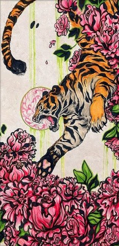 Алмазная вышивка «Иллюстрация с тигром»