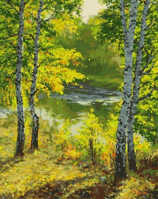 Картина по номерам «Подмосковье» Картина по номерам «Подмосковье»