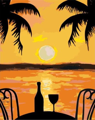 Картина по номерам «Романтический закат» Картина по номерам «Романтический закат»