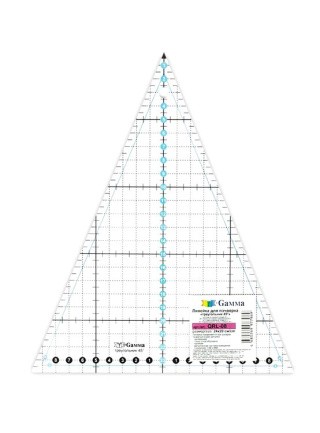 Линейка для пэчворка, 20x24 см, Gamma