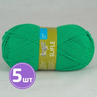 Пряжа Семеновская Sufle (54067), ярко-зеленый NEW 5 шт. по 100 г Пряжа Семеновская Sufle (54067), ярко-зеленый NEW 5 шт. по 100 г