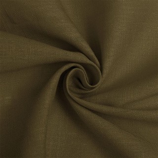 Ткань льняная, 190 г/м², 5 м x 140 см, цвет: хаки, TBY