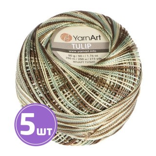 Пряжа YarnArt TULIP (477), мультиколор, 5 шт. по 50 г