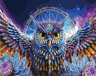 Картина по номерам «Совиная магия» Картина по номерам «Совиная магия»