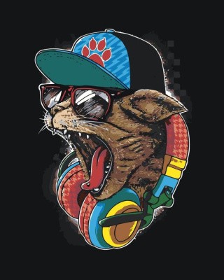 Картина по номерам «Рев кота» Картина по номерам «Рев кота»