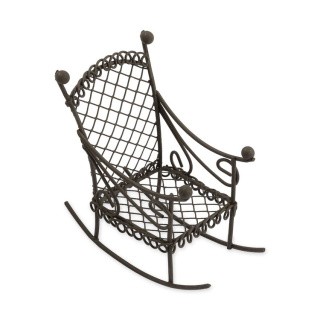 Садовая миниатюра «Кресло-качалка», металл, 8x4,5x7 см, Blumentag
