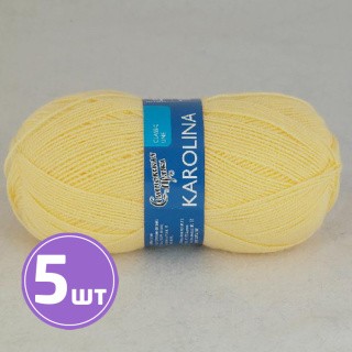 Пряжа Семеновская Karolina (772), шампанское, 5 шт. по 100 г Пряжа Семеновская Karolina (772), шампанское, 5 шт. по 100 г