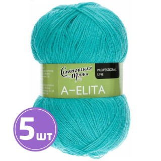 Пряжа Семеновская A-elita (343), айсберг 5 шт. по 100 г Пряжа Семеновская A-elita (343), айсберг 5 шт. по 100 г