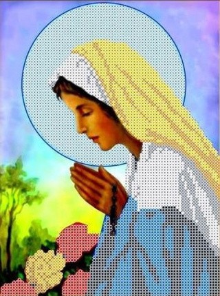 Рисунок на ткани «Богородица Святого Розария»